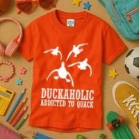 Duckaholic Addicted to Quack Kids T-Shirt thumb 3