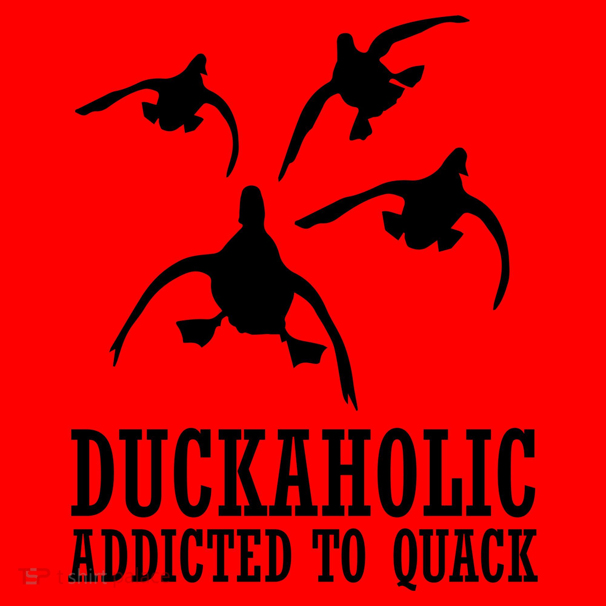 Duckaholic Addicted to Quack Santa Hat