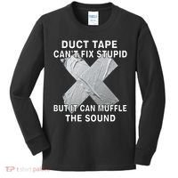 Duct Tape Can't Fix Stupid Kids Long Sleeve Shirt thumb 0