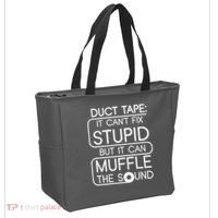 Duct Tape It Can't Fix Stupid But It Can Muffle The Sound Tote Bag thumb 2