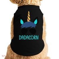 Dadacorn Unicorn Dad Fathers Day Gift Doggie Tank thumb 0