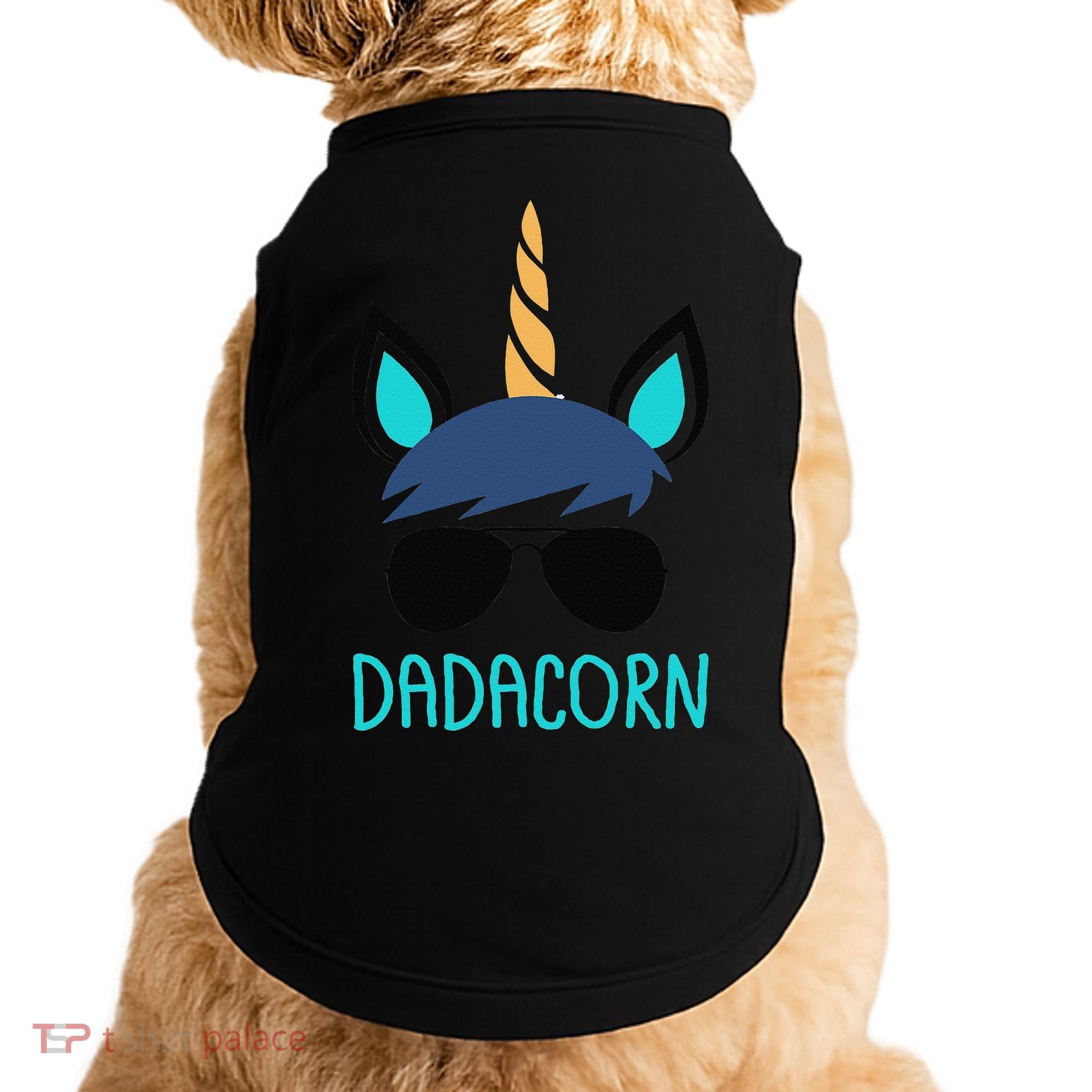 Dadacorn Unicorn Dad Fathers Day Gift Doggie Tank
