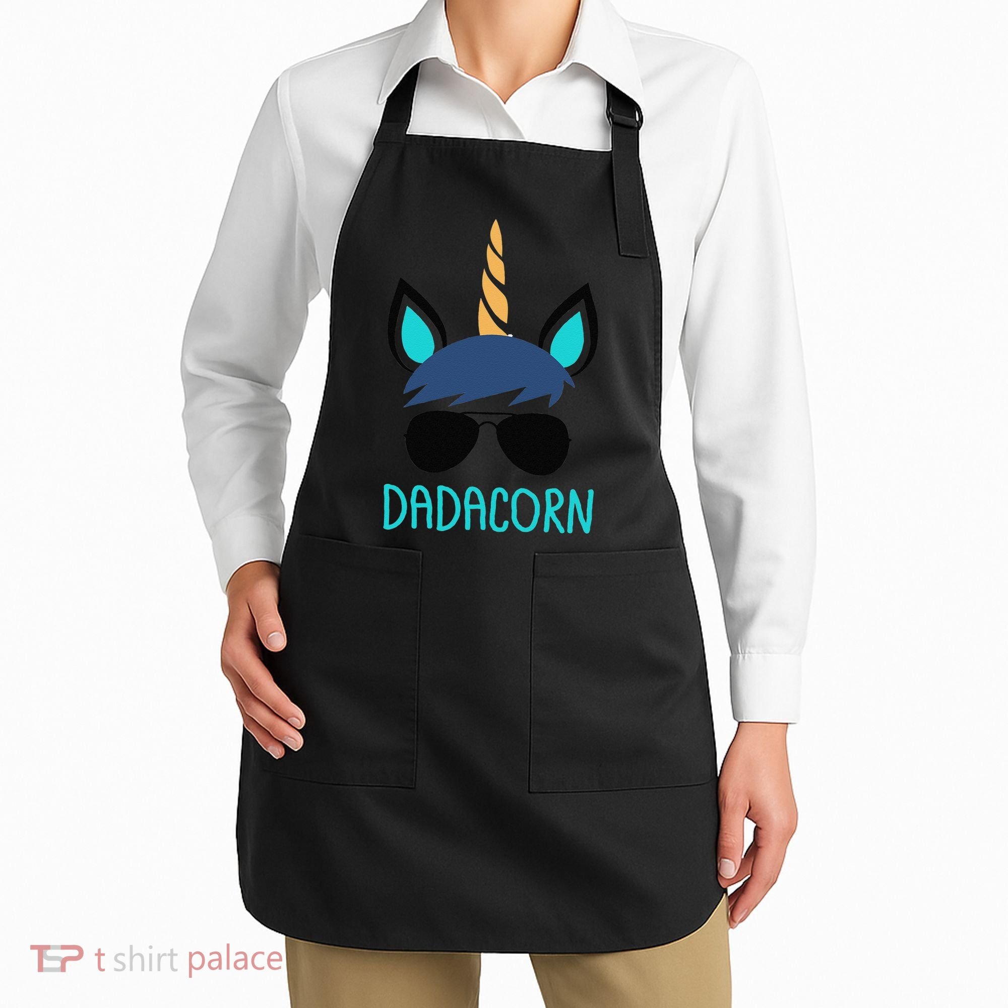 Dadacorn Unicorn Dad Fathers Day Gift Apron