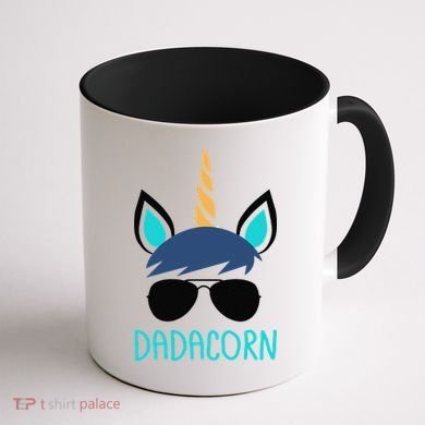 Dadacorn Unicorn Dad Fathers Day Gift Coffee Mug back