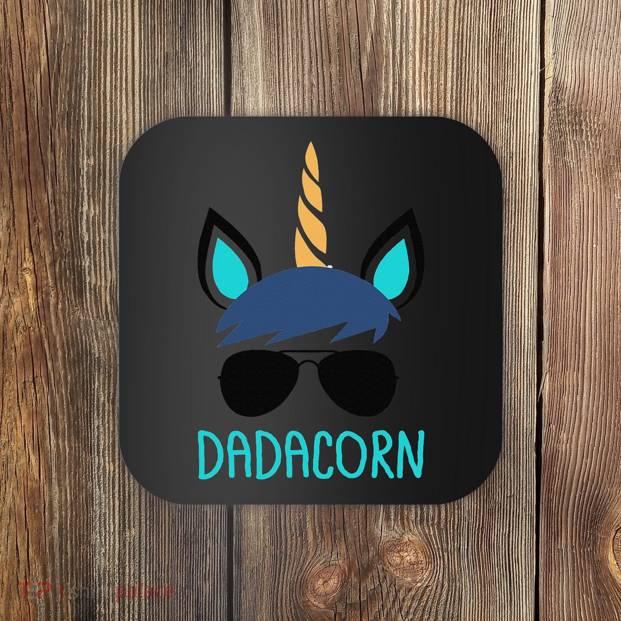 Dadacorn Unicorn Dad Fathers Day Gift Coaster