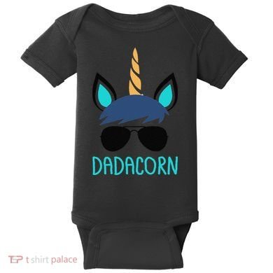 Dadacorn Unicorn Dad Fathers Day Gift Baby Bodysuit