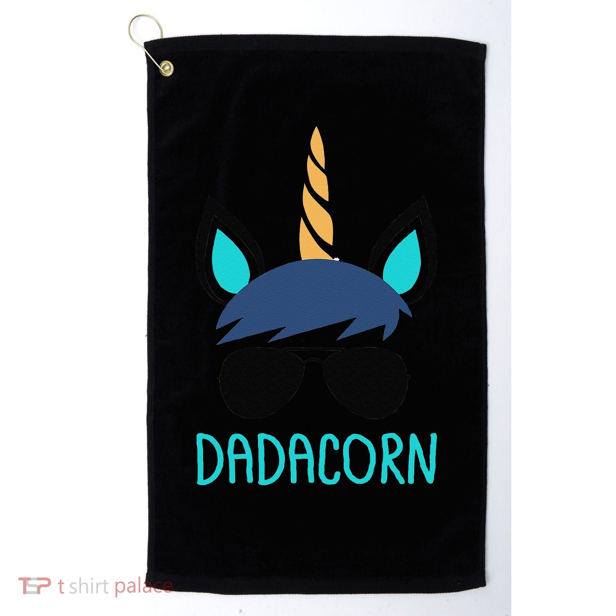 Dadacorn Unicorn Dad Fathers Day Gift Golf Towel