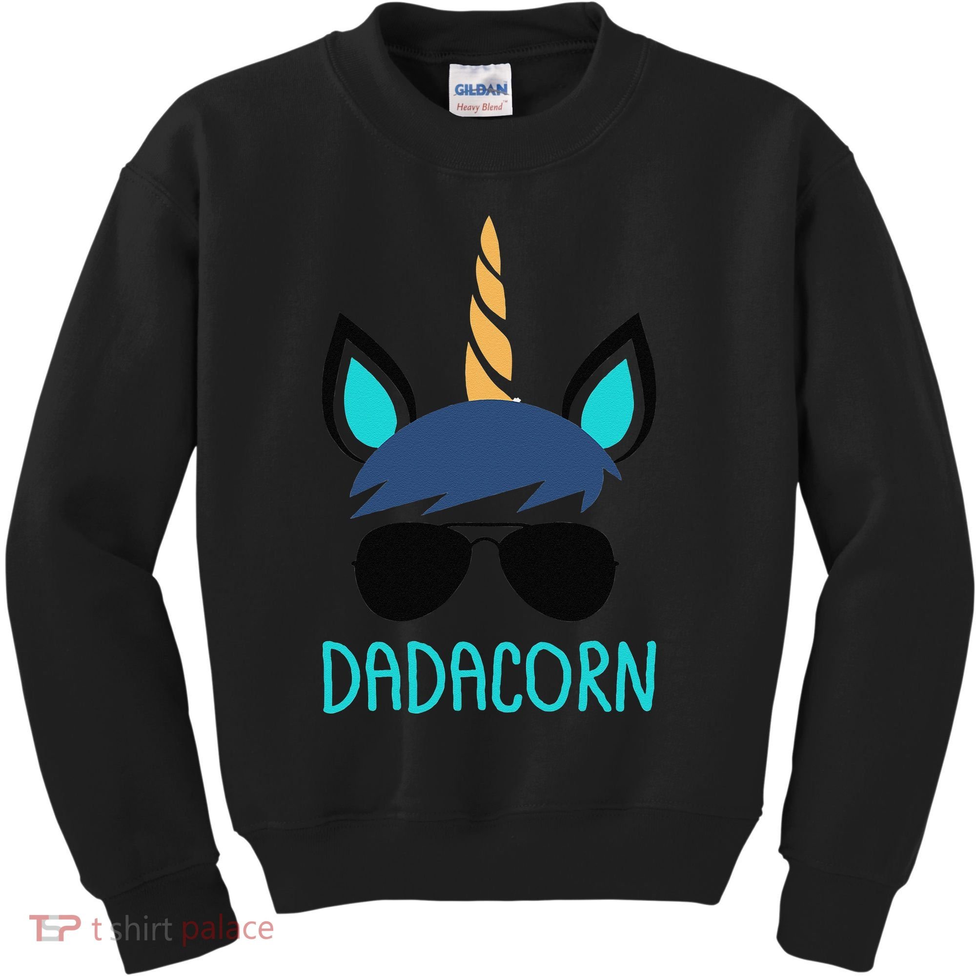 Dadacorn Unicorn Dad Fathers Day Gift Kids Sweatshirt