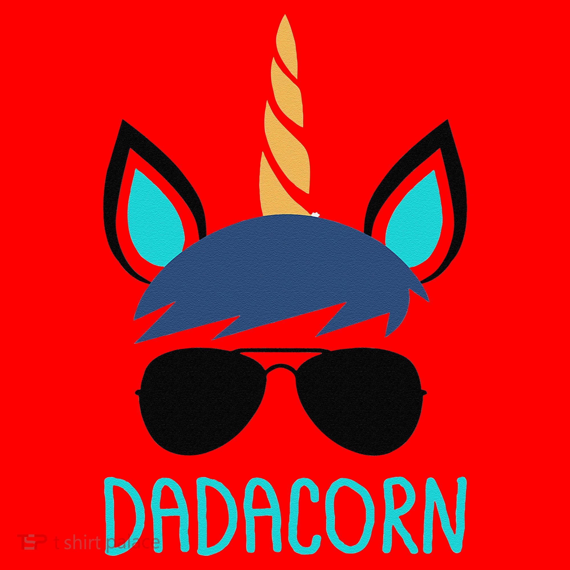 Dadacorn Unicorn Dad Fathers Day Gift Santa Hat