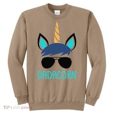 Dadacorn Unicorn Dad Fathers Day Gift Sweatshirt