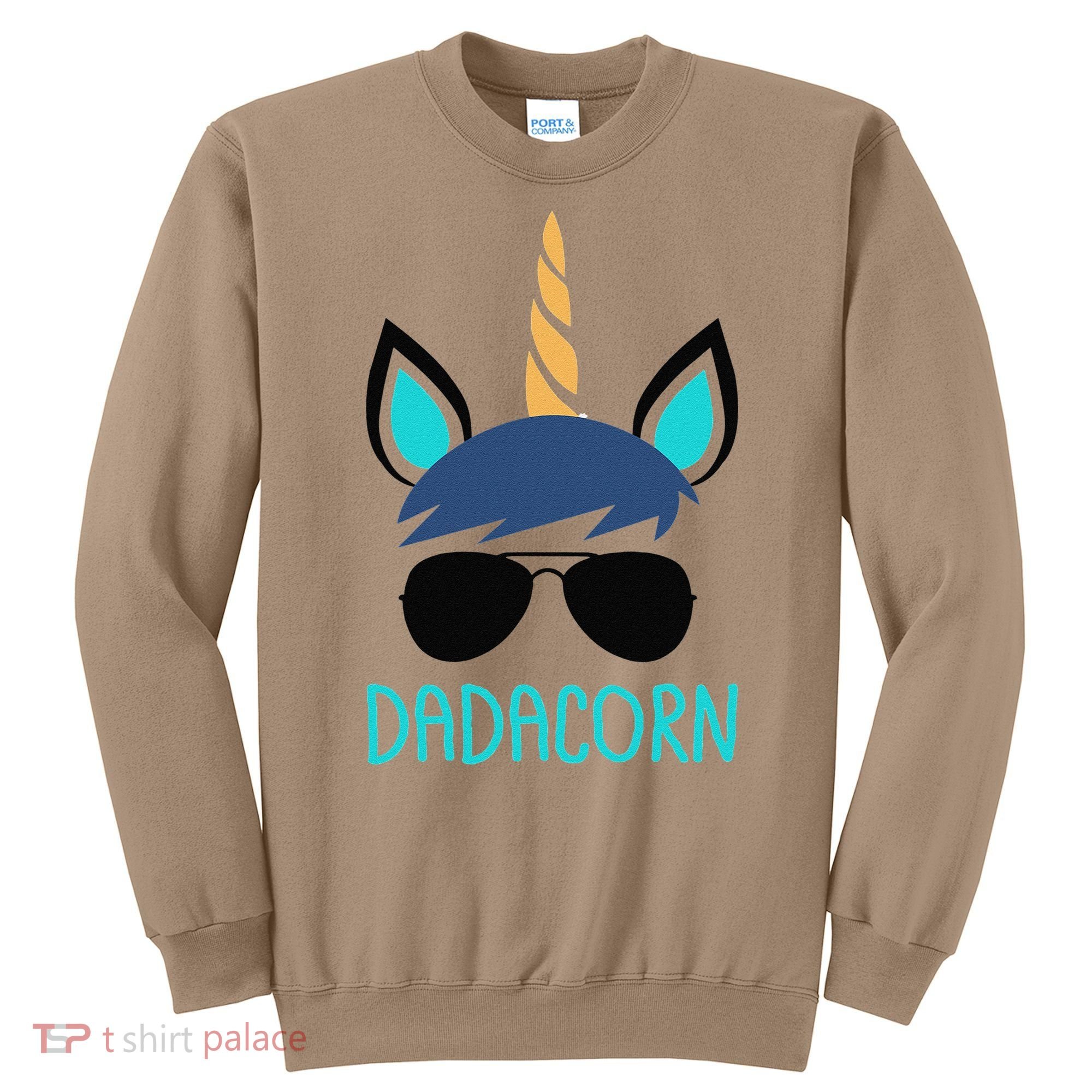 Dadacorn Unicorn Dad Fathers Day Gift Sweatshirt