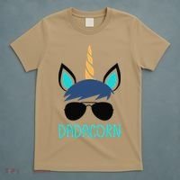 Dadacorn Unicorn Dad Fathers Day Gift T-Shirt thumb 5