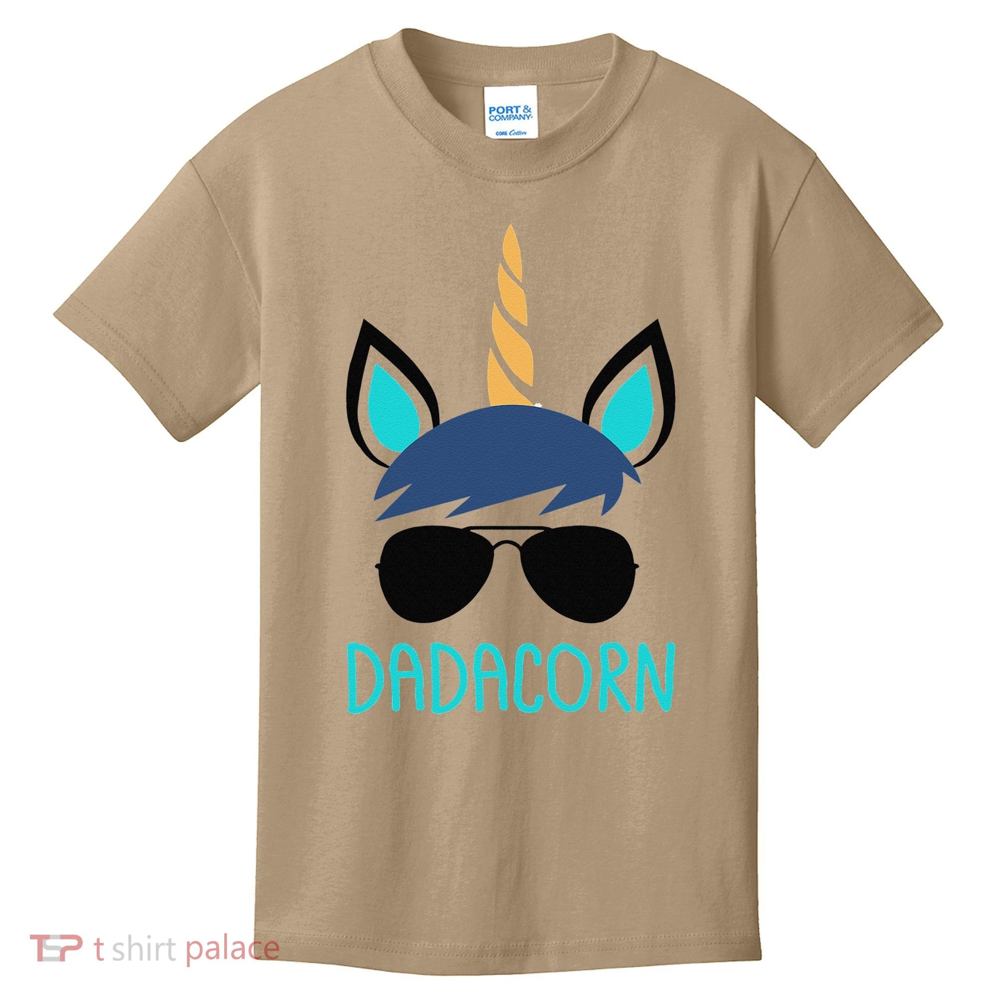 Dadacorn Unicorn Dad Fathers Day Gift Kids T-Shirt