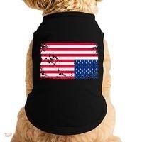 Distress Upside Down American Flag Doggie Tank thumb 0
