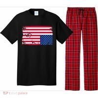 Distress Upside Down American Flag Pajama Set thumb 0