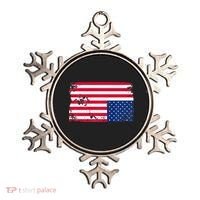 Distress Upside Down American Flag Ornament thumb 0