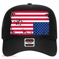 Distress Upside Down American Flag Hat thumb 0