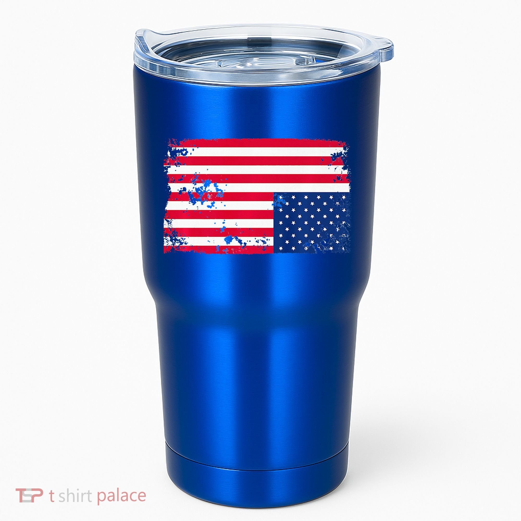 Distress Upside Down American Flag Tumbler