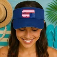 Distress Upside Down American Flag Visor thumb 2