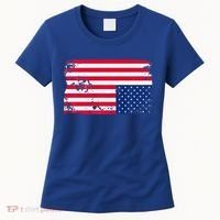 Distress Upside Down American Flag Women's T-Shirt thumb 0