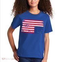Distress Upside Down American Flag Kids T-Shirt thumb 2