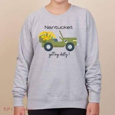Daffodils Upon Daffodils Nantucket Getting Ack Women's Sweatshirt