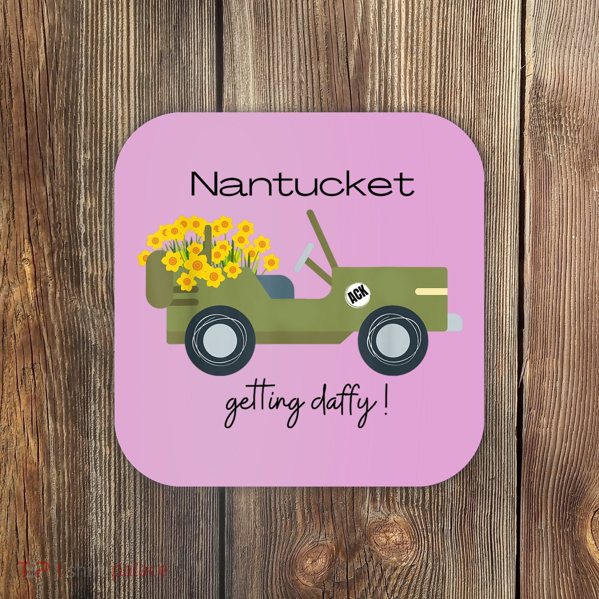 Daffodils Upon Daffodils Nantucket Getting Ack Coaster