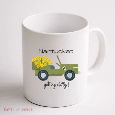 Daffodils Upon Daffodils Nantucket Getting Ack Coffee Mug back