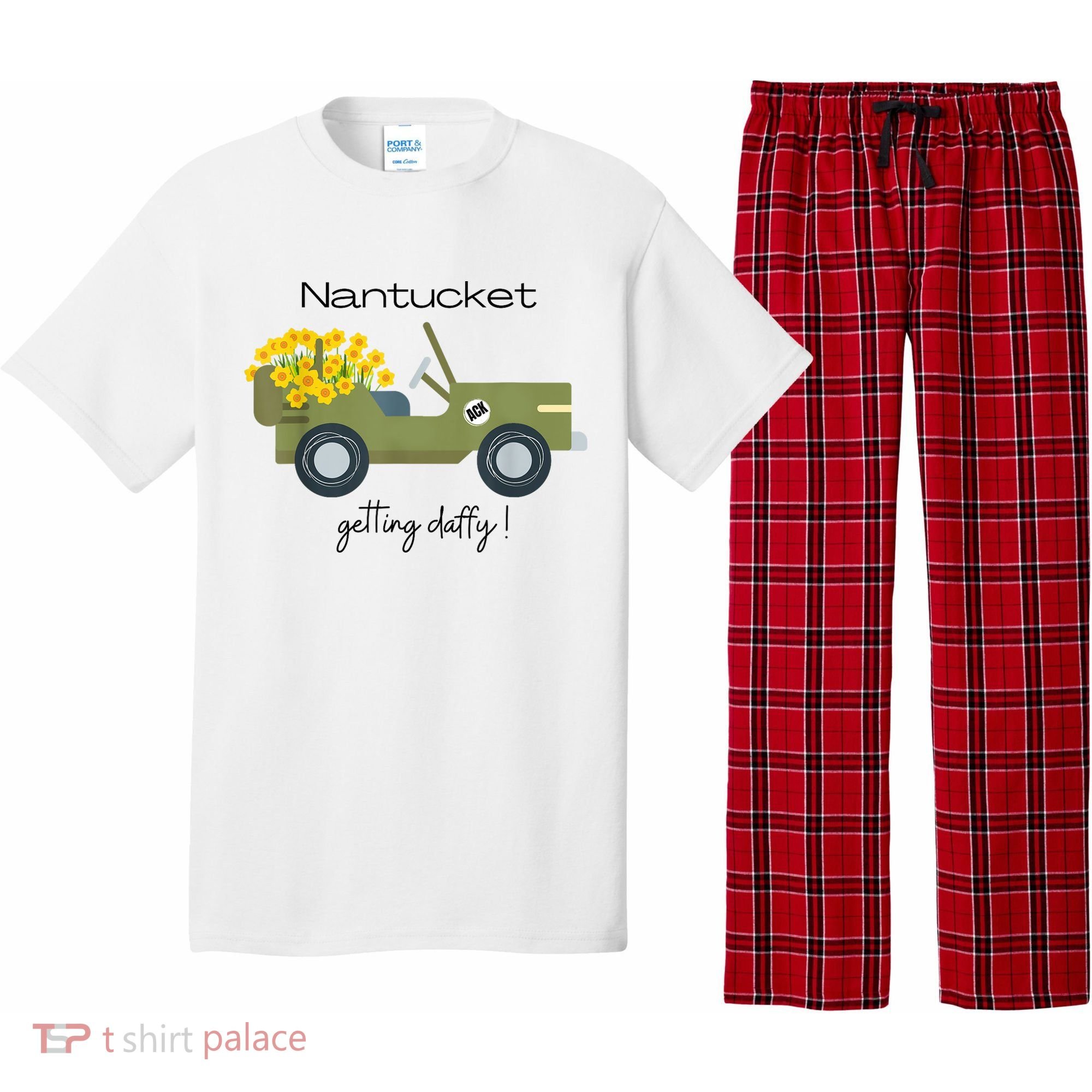 Daffodils Upon Daffodils Nantucket Getting Ack Pajama Set
