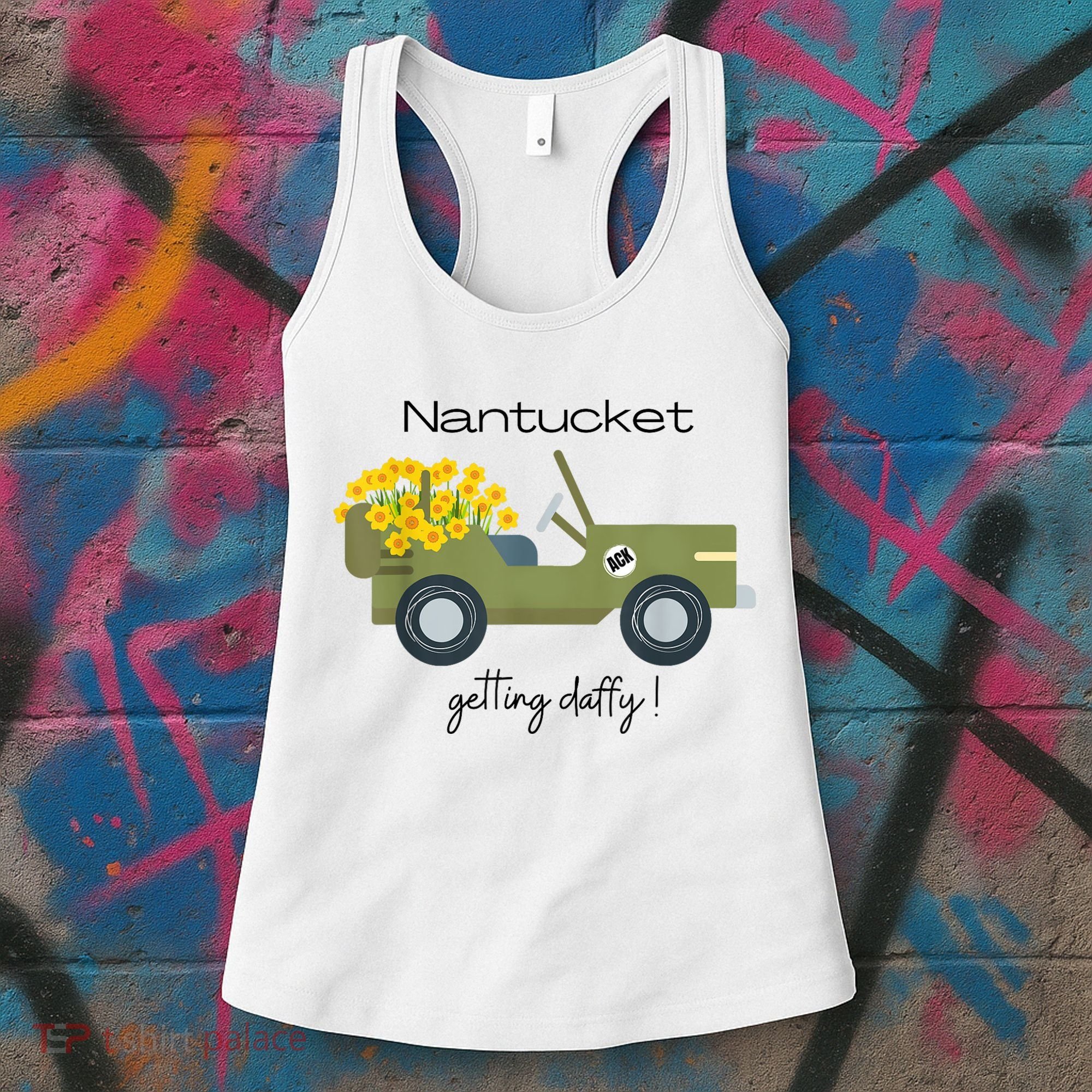 Daffodils Upon Daffodils Nantucket Getting Ack Women's Tank Top