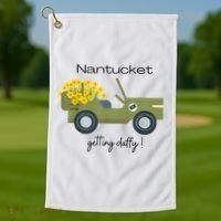 Daffodils Upon Daffodils Nantucket Getting Ack Golf Towel thumb 1
