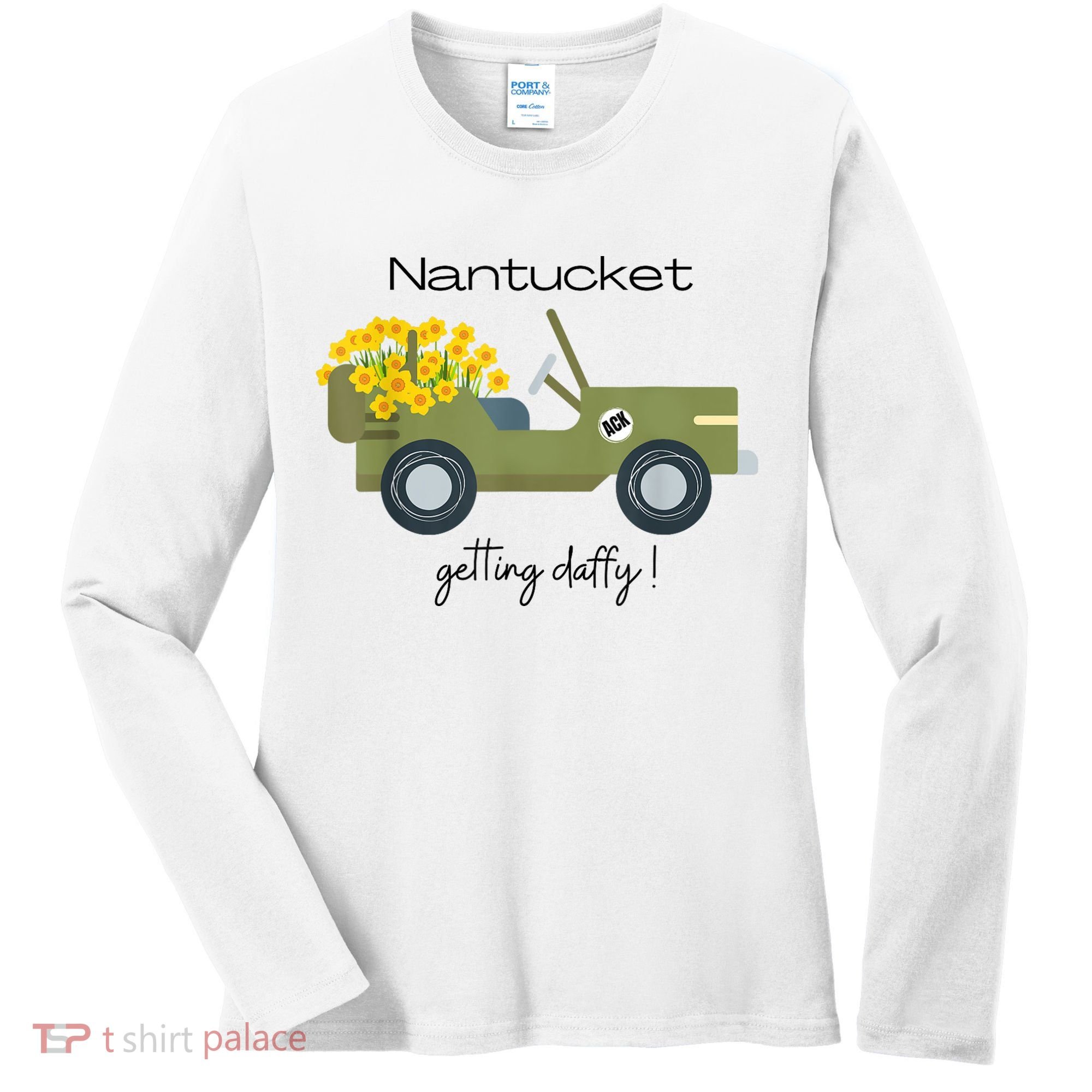 Daffodils Upon Daffodils Nantucket Getting Ack Women's Long Sleeve Shirt