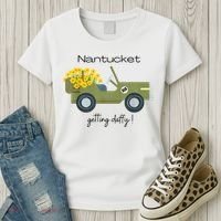 Daffodils Upon Daffodils Nantucket Getting Ack Women's T-Shirt thumb 3