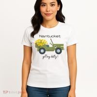 Daffodils Upon Daffodils Nantucket Getting Ack Women's T-Shirt thumb 4