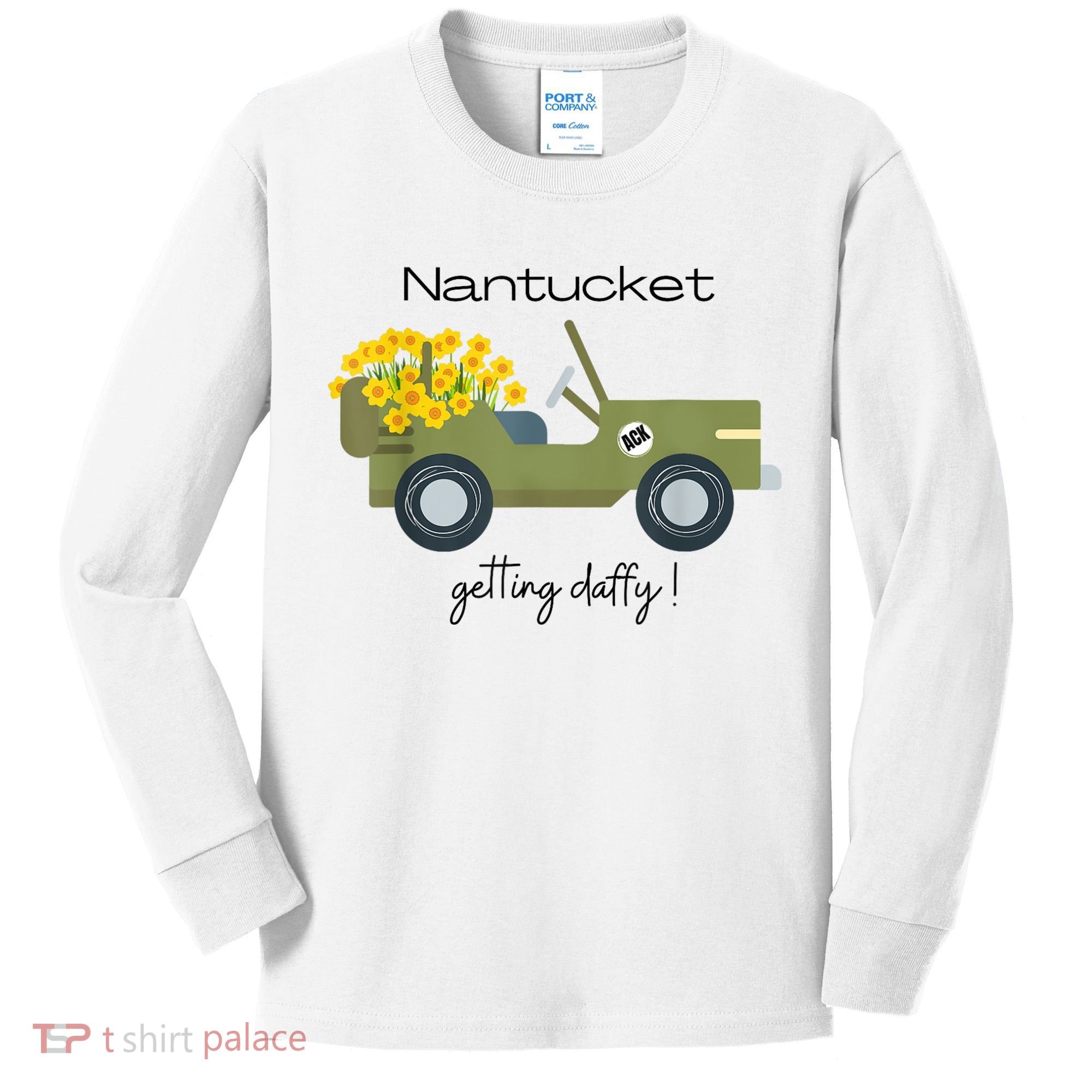 Daffodils Upon Daffodils Nantucket Getting Ack Kids Long Sleeve Shirt