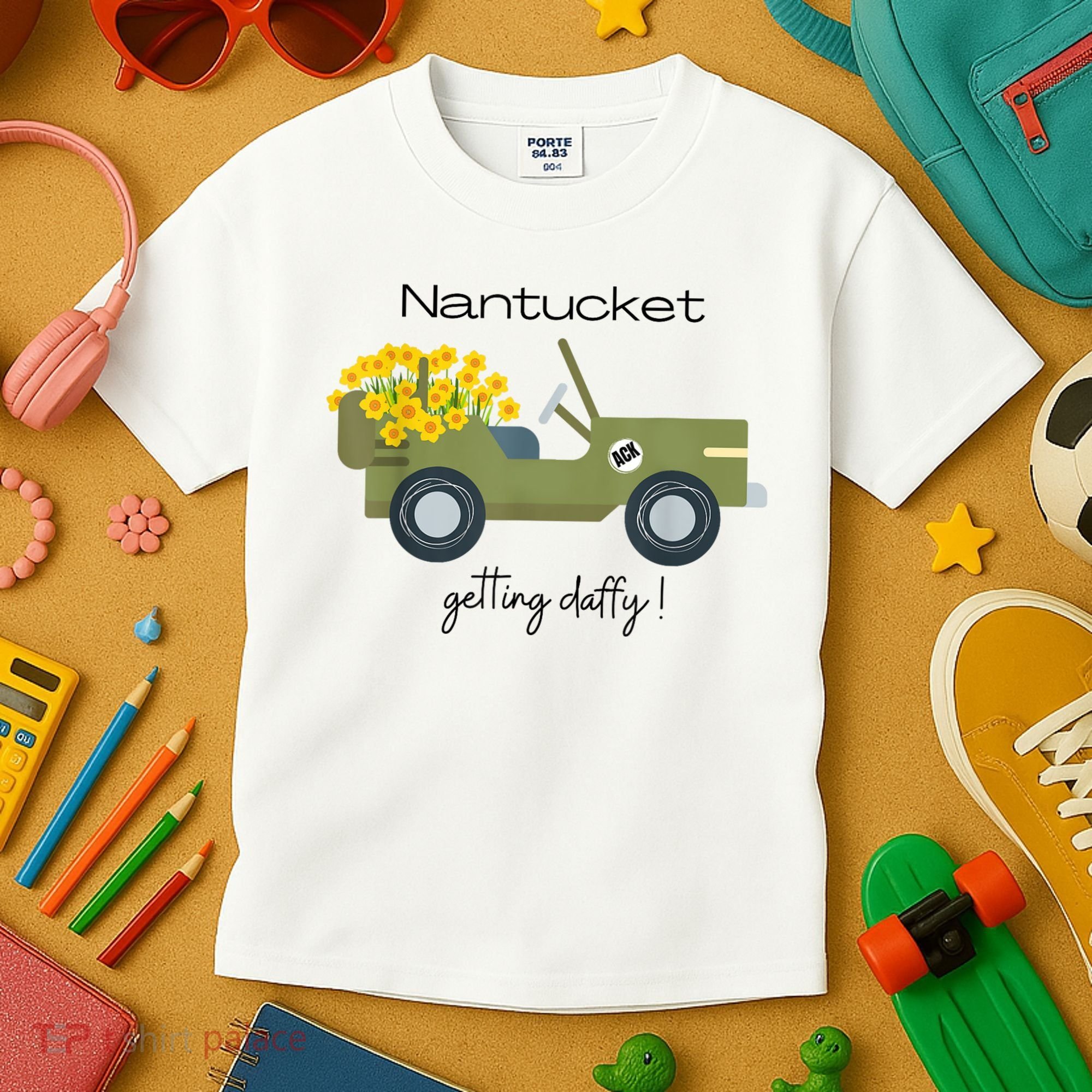 Daffodils Upon Daffodils Nantucket Getting Ack Kids T-Shirt