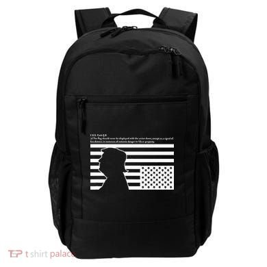 Distress Upside Down Flag Code Usa Save America Backpack