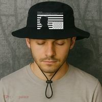 Distress Upside Down Flag Code Usa Save America Bucket Hat thumb 2
