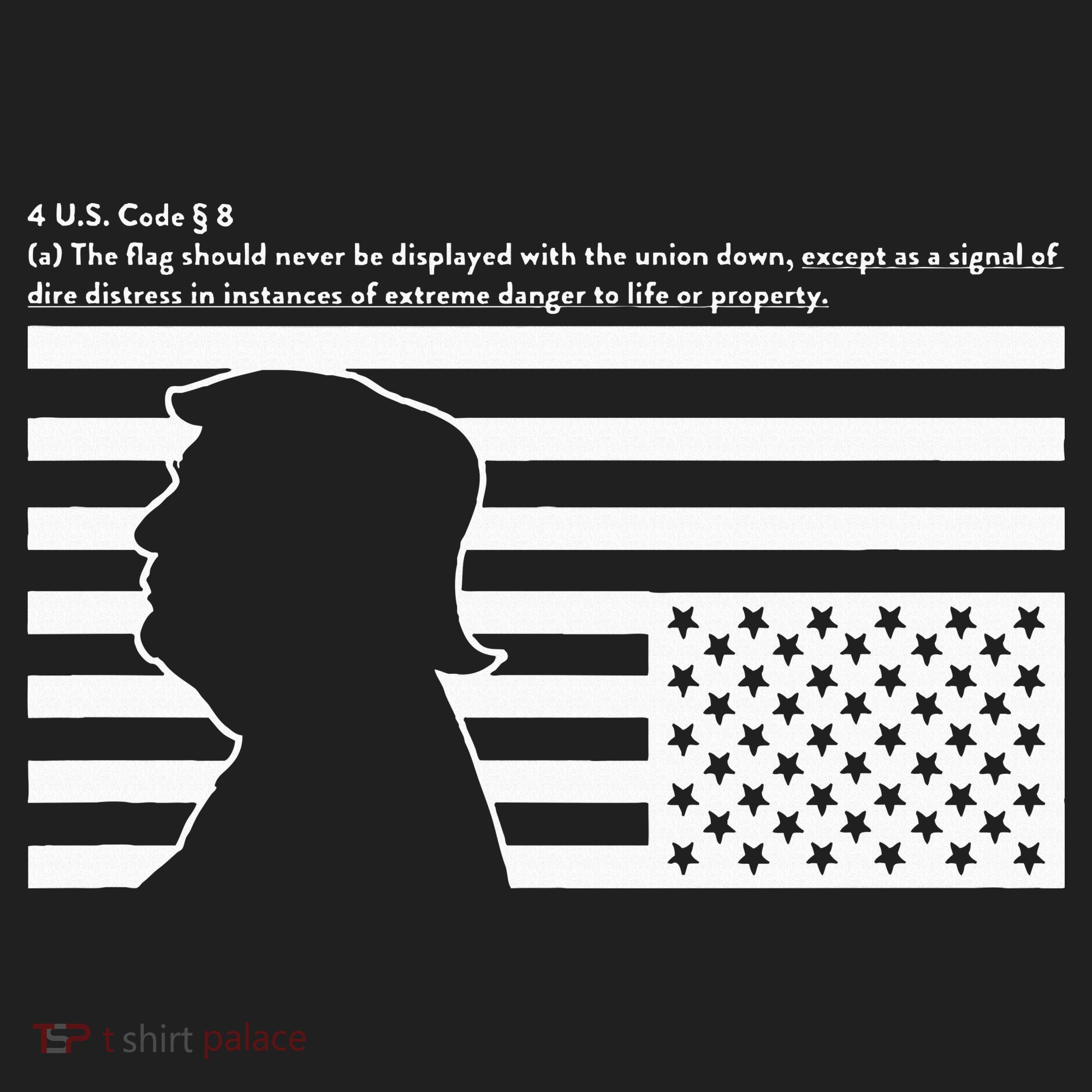 Distress Upside Down Flag Code Usa Save America Golf Towel