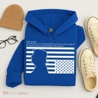 Distress Upside Down Flag Code Usa Save America Hoodie thumb 4