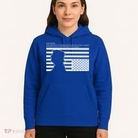 Distress Upside Down Flag Code Usa Save America Hoodie thumb 5