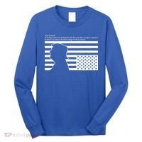 Distress Upside Down Flag Code Usa Save America Long Sleeve Shirt thumb 0
