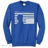 Distress Upside Down Flag Code Usa Save America Sweatshirt thumb 0