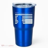 Distress Upside Down Flag Code Usa Save America Tumbler thumb 0