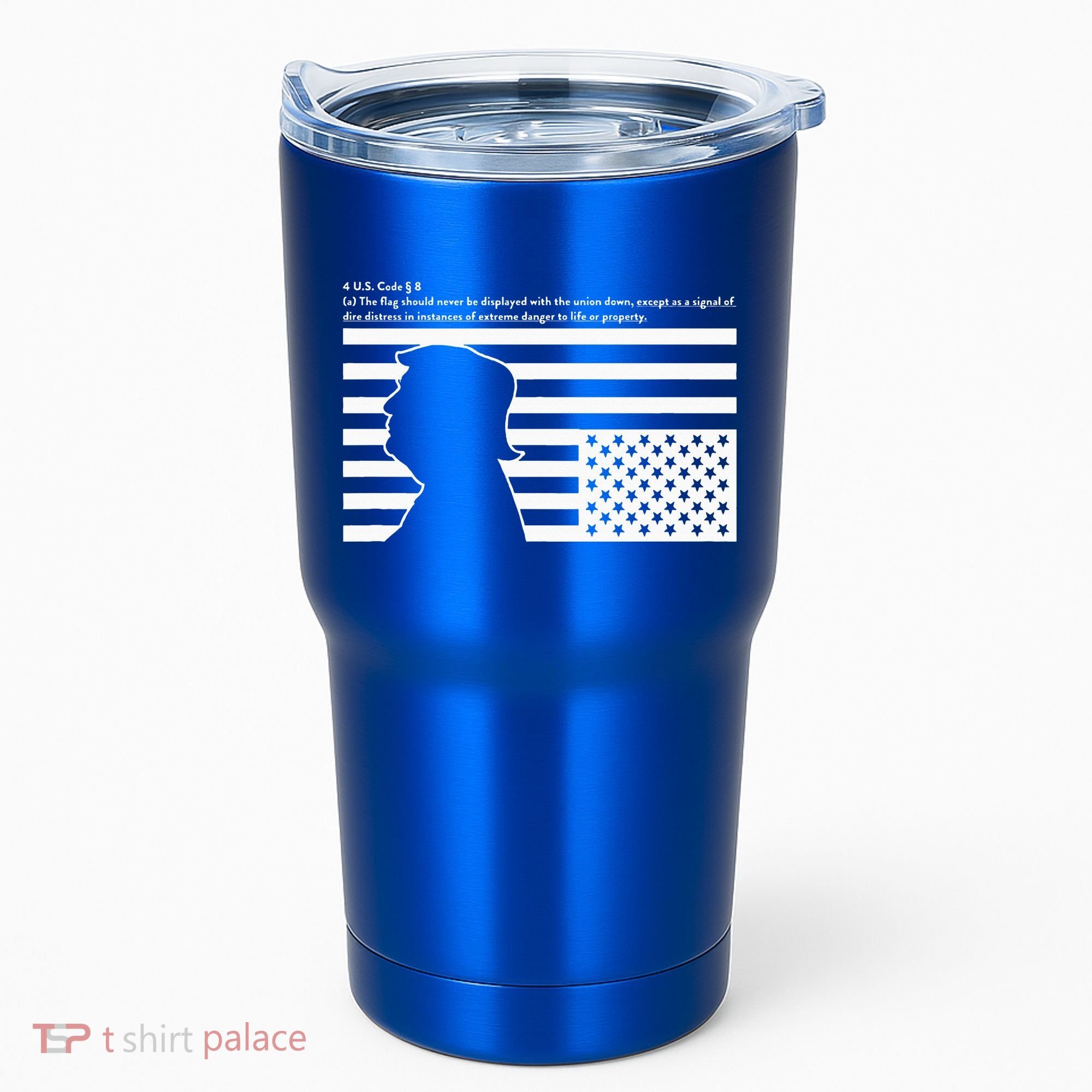 Distress Upside Down Flag Code Usa Save America Tumbler