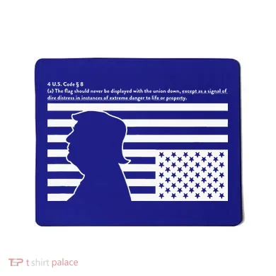 Distress Upside Down Flag Code Usa Save America Mousepad