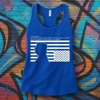 Distress Upside Down Flag Code Usa Save America Women's Tank Top thumb 3