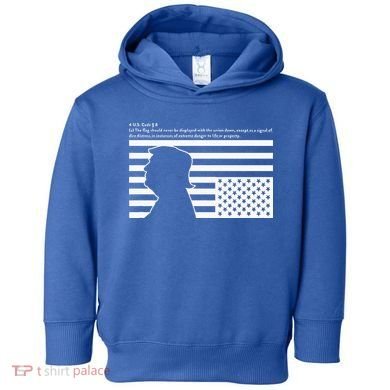 Distress Upside Down Flag Code Usa Save America Toddler Hoodie
