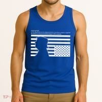 Distress Upside Down Flag Code Usa Save America Tank Top thumb 3