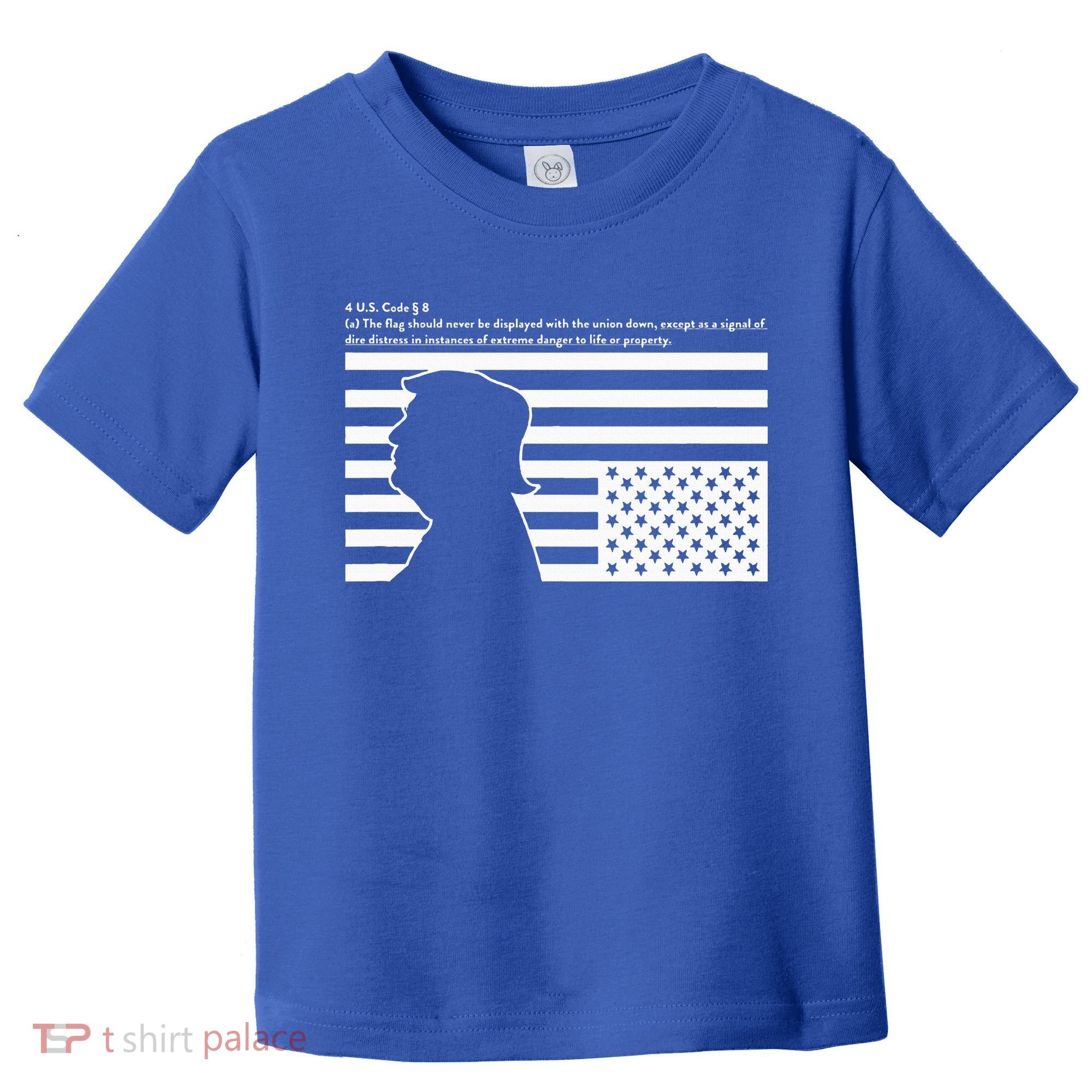 Distress Upside Down Flag Code Usa Save America Toddler T-Shirt